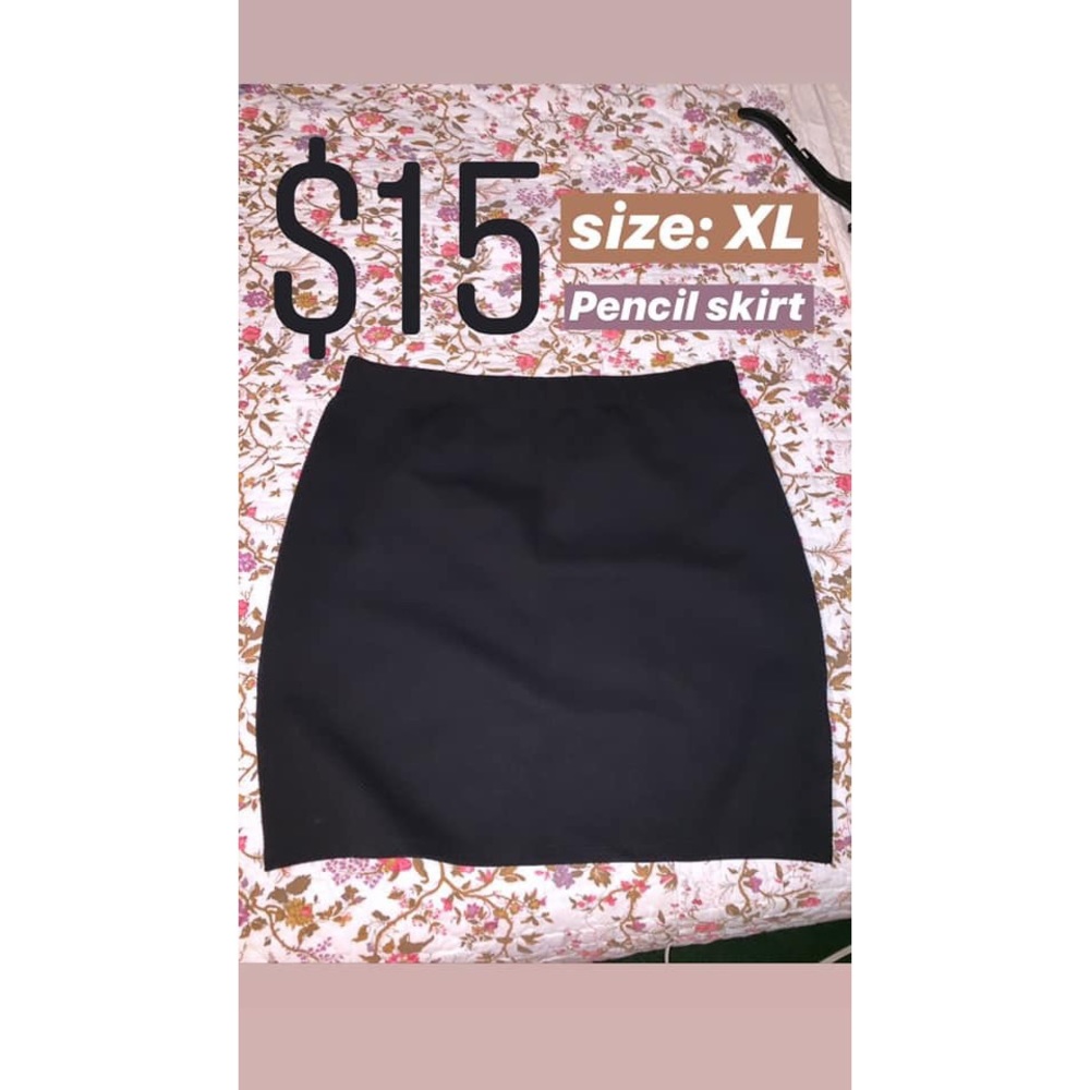 black pencil skirt